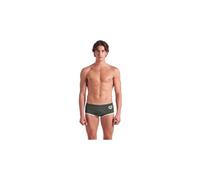 Maillot de bain taille basse arena one big logo vert blanc homme