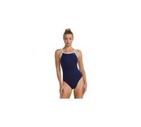 Maillot de bain femme TYR Hexa Diamondfit bleu marine et blanc - 32