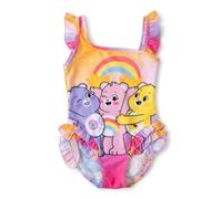 Maillot de Bain Une pièce Bisounours pour Filles - Bleu - Idéal pour la Plage, la Piscine et la Natation. Séchage Rapide. Bretelles réglables et Doublure intérieure. À partir de 10 Ans.