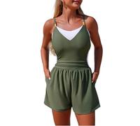 Maillot de Bain Une pièce féminin élégant et Sportif Design Sobre avec Une Couverture intégrale et des Lignes épurées (Green, M)