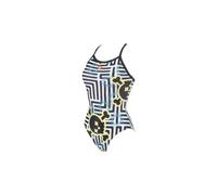 Maillot de bain une piece femme arena crazy labyrinth light drop back multi couleurs