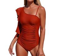 Maillot De Bain Une Piece Femme,Maillot De Bain Monokini éLéGant à Une éPaule éChancré Et Dos Nu