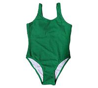 Maillot de Bain Une Piece Femme Maillot'De Femme Été Quotidien Décontracté Basse Poitrine Sexy Ouvert Vague Fil sans Manches Sangle Bikini Short de Bain Femme Maillots de Bain Enfant Fille (Green, S)