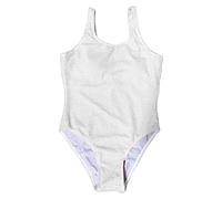 Maillot de Bain Une Piece Femme Maillot'De Femme Été Quotidien Décontracté Basse Poitrine Sexy Ouvert Vague Fil sans Manches Sangle Bikini Short de Bain Femme Maillots de Bain Enfant Fille (White, S)
