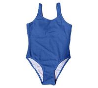 Maillot de Bain Une Piece Femme Maillot'De Femme Été Quotidien Décontracté Basse Poitrine Sexy Ouvert Vague Fil sans Manches Sangle Bikini Short de Bain Femme Maillots de Bain Enfant (Dark Blue, XL)