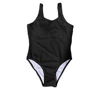 Maillot de Bain Une Piece Femme Maillot'De Femme Été Quotidien Décontracté Basse Poitrine Sexy Ouvert Vague Fil sans Manches Sangle Bikini Short de Bain Femme Maillots de Bain Enfant Fille (Black, S)