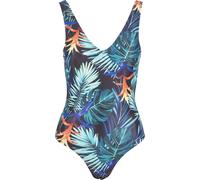 Urban Classics Maillot de bain bleu nuit / vert / mélange de couleurs / orange, Taille XS