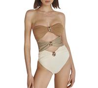Maillot de Bain Une pièce - Monokinis Maillots Chic Et Elegant Ronde Sexy Monokini Plongée Protection UV Combinaison Natation Push Up Beachwear