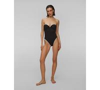 Maillot De Bain Une Pièce Noir Pour Femmes Seafolly Ring Front Bandeau One Piece 11124072-black M