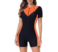 Maillot De Bain Une PièCe pour Femme,Maillot De Bain De Surf à Fermeture éClair IntéGréE pour Femme Nouveau ModèLe Printemps Et éTé