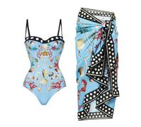 Maillot de bain une pièce Push Up avec couverture, Sexy, imprimé, pour femmes, bikini, body amincissant, vêtements de plage, 2025 OYJ2618B2
