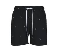 Urban Classics Shorts de bain noir / blanc, Taille XXL