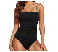 Maillot De Bain Ventre Plat Tankini Maillots Gainant Maillot'de Femme Une Pièce Transbronzant Grande Taille 52 54 56 Enceinte 1 Grossesse Bronzant Tankinis Robe Push Up Rembourré Ronde
