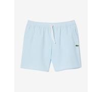 Maillot de bainLacoste Mid Length Striped Textured bleu clair - XL