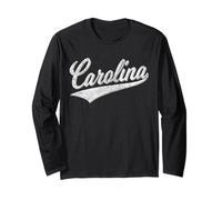 Maillot de Baseball Caroline Sport - Drapeau du Nord de l'état du Sud Manche Longue