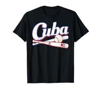 Maillot de baseball Cuba avec motif drapeau cubain T-Shirt