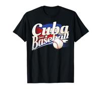 Maillot de Baseball Cuba Drapeau Cubain Mois du Patrimoine hispanique T-Shirt