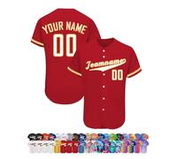 Maillot de Baseball personnalisé avec nom/numéro/Logo pour Homme - Maillots de Baseball personnalisés pour Femmes et Enfants, Couleur 15