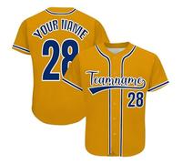 Maillot de Baseball Personnalisé pour Hommes, Femmes, Enfants - Imprimé Nom Numéro Chemises de Baseball - Uniformes de Baseball boutonnés - Uniformes de Sport