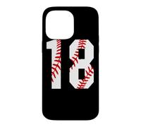 Maillot de Baseball Vintage #18 pour Maman, Joueur de Baseball numéro 18 Coque pour iPhone 14 Pro Max