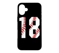 Maillot de Baseball Vintage #18 pour Maman, Joueur de Baseball numéro 18 Coque pour iPhone 16 Plus