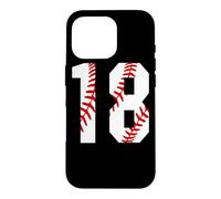 Maillot de Baseball Vintage #18 pour Maman, Joueur de Baseball numéro 18 Coque pour iPhone 16 Pro