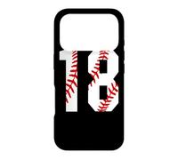 Maillot de Baseball Vintage #18 pour Maman, Joueur de Baseball numéro 18 Coque pour iPhone 17 Pro