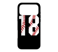 Maillot de Baseball Vintage #18 pour Maman, Joueur de Baseball numéro 18 Coque pour iPhone 17 Pro Max