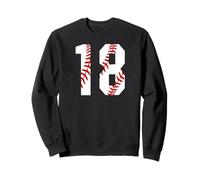 Maillot de Baseball Vintage #18 pour Maman, Joueur de Baseball numéro 18 Sweatshirt