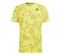 Maillot de club de tennis à imprimé adidas Jaune XS