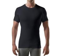 Maillot de Corps Anti-Transpiration Homme - T-Shirt Col Rond avec Coussinets Anti-Auréoles - Slim Fit - Alternative sans Aluminium - Noir - XL