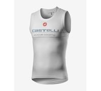 castelli Active Cooling Sleeveless Maillot Technique pour Homme, Silver Gray, XL