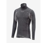 Maillot de corps Castelli Flanders Warm Rosso Corsa col montant manche longue gris - S