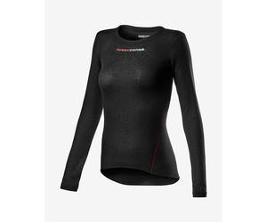 Maillot de corps Castelli Prosecco Tech Rosso Corsa manche longue noir femme - XL