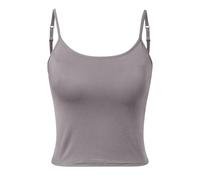 Maillot de corps débardeurs femmes décontracté col rond débardeur sans manches été basique extensible confortable chemisier t-shirt pour usage quotidien avec jean, gris foncé, S