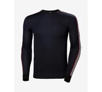 Maillot de corps Helly Hansen HH Lifa Stripe Crew manche longue noir blanc rouge - XL
