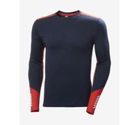 Maillot de corps Helly Hansen Lifa Merino Midweight Crew manche longue bleu marine - M