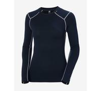 Maillot de corps Helly Hansen Lifa Merino Midweight Crew manche longue bleu nuit femme - L