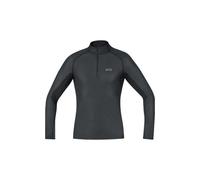 Maillot de corps hiver gore windstopper zip 1 4 noir