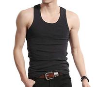 Maillot De Corps Homme Débardeur sans Manches T-Shirts Grande Taille Noir 6XL