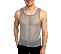Maillot De Corps Homme Débardeur sans Manches Transparent en pour Spectacles Et Spectacles Sportifs