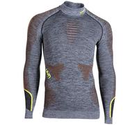 Maillot de corps manches longues Ambityon Melange Turtleneck noir