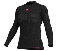 Maillot de corps manches longues femme Seamless Wool gris