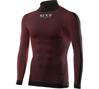 Sixs TS3, chemise fonctionnelle XS/S Rouge Foncé/Noir Rouge Foncé/Noir