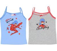 Maillot de corps Miraculous Ladybug pack de 2 - 100% coton pour fille 122/128 cm
