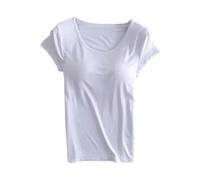 Maillot de corps pour femme avec soutien-gorge intégré, manches courtes, couleur unie, grandes tailles, débardeur de yoga, maillot de corps de sport, haut extensible, sculptant, bretelles spaghetti,