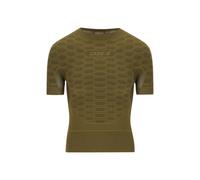 Maillot de Corps Q36.5 Base Layer 2 Manches Courtes Vert Marron, Taille S/M