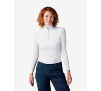 Maillot de corps Rossignol Classique Demi-Zip blanc neutre femme - L