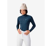 Maillot de corps Rossignol Classique Demi Zip bleu marine femme - L
