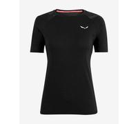 Maillot de corps Salewa Cristallo Warm Alpine Merino Responsive manche courte noir femme - 40